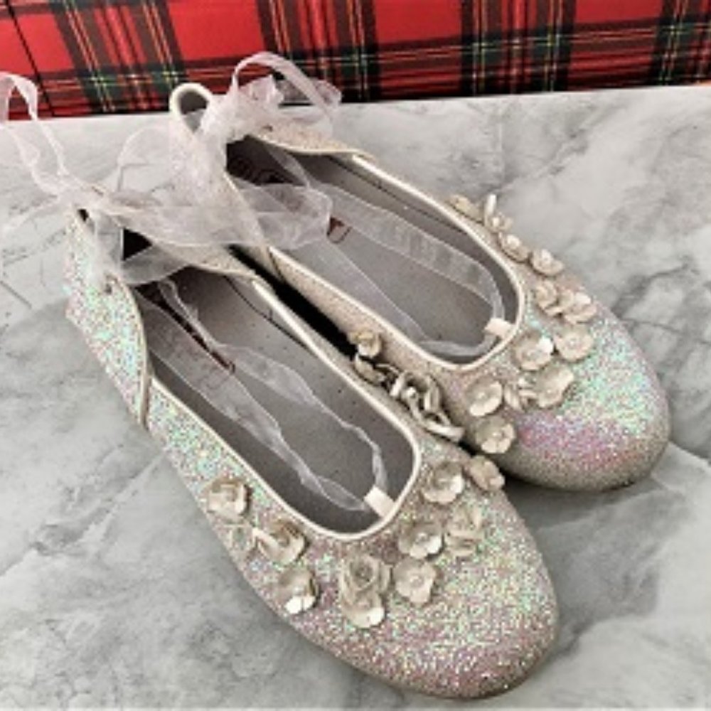 Girl Sparkly Flats Shoes